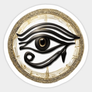 Eye of Horus Gold Shadow Silhouette Anime Style Collection No. 221 Sticker